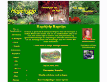 Tablet Screenshot of hagehjelp.no